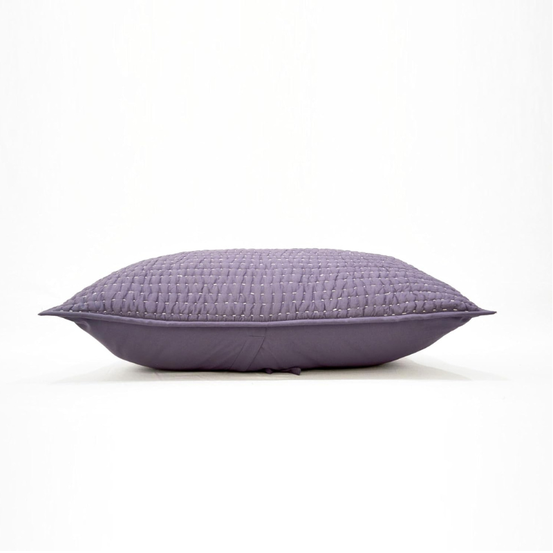 Sleepcraft Bedding Lavender Hand Quilted Kantha Cushion Cover