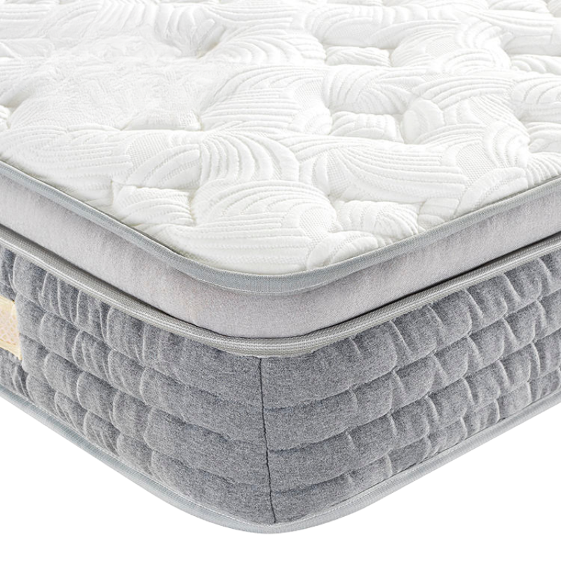 Sleepcraft Bedding Grey Pillow Top Pocket Spring Mattress