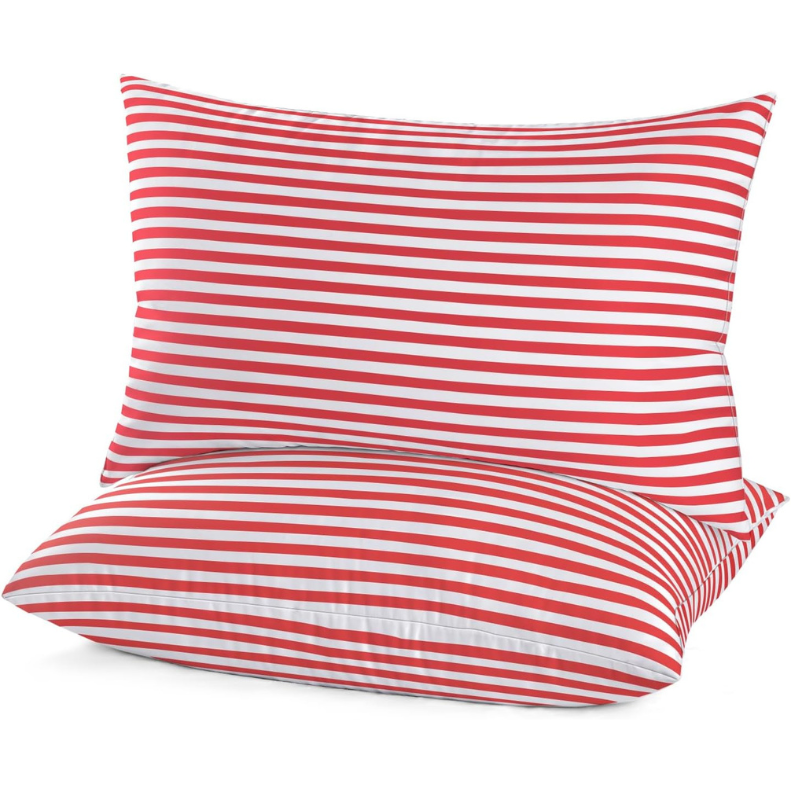 Sleepcraft Bedding Red Down Alternative Bed Pillows, Standard Size, Set of 2